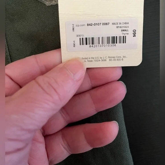 a. n. a Army Green Women’s Button Up Shirt Jacket Size Small NWT - Picture 6 of 11